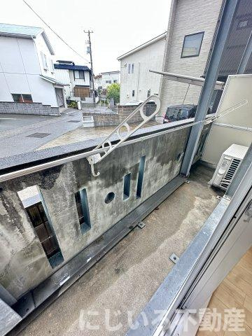 ひまわり荘のバルコニー