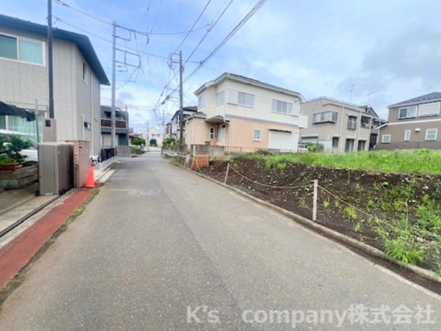 ■藤沢市用田　売地　NO1の前面道路含む現地写真|前面道路の様子です◇