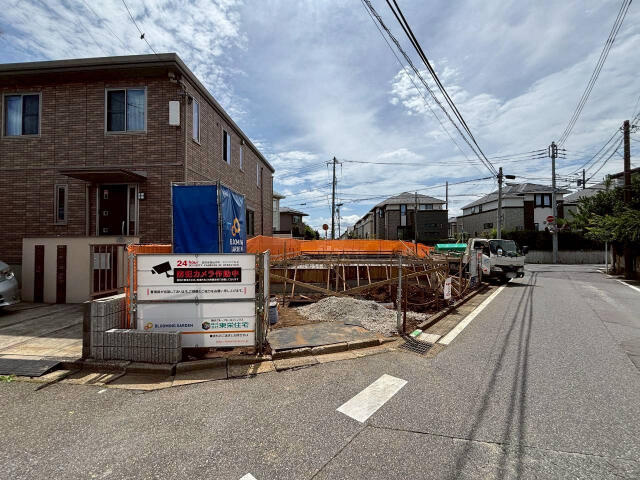 ブルーミングガーデン　八千代市八千代台北１３丁目２期１棟／２期１号棟の前面道路含む現地写真|6.22現地販売土地写真