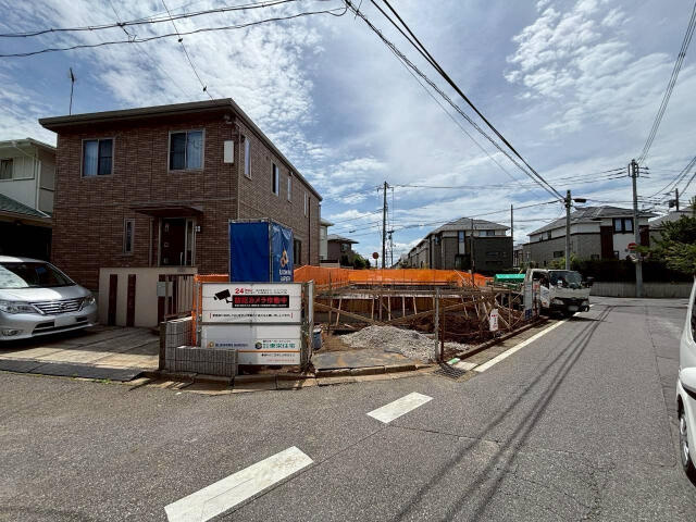 ブルーミングガーデン　八千代市八千代台北１３丁目２期１棟／２期１号棟の前面道路含む現地写真|6.22現地販売土地写真