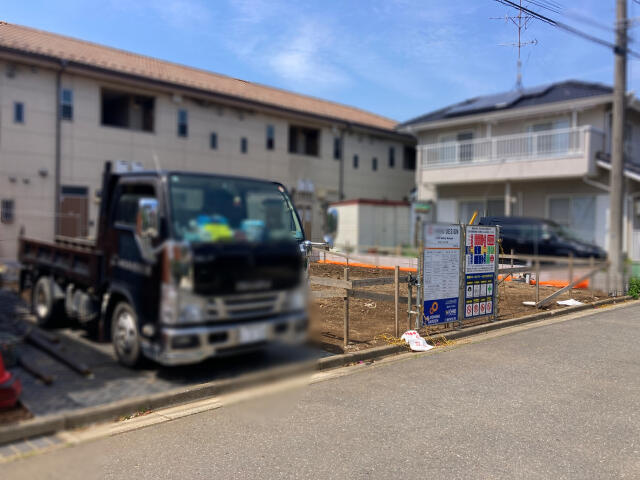 ブルーミングガーデン　野田市山崎１棟／１期１号棟の前面道路含む現地写真|★販売現地★2026.5.2撮影
