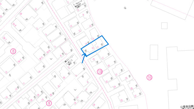 鎌ケ谷市南初富３丁目の売地の地図