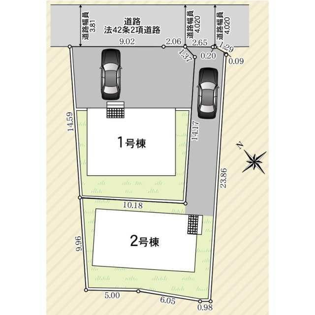 館山市館山　第４の区画図