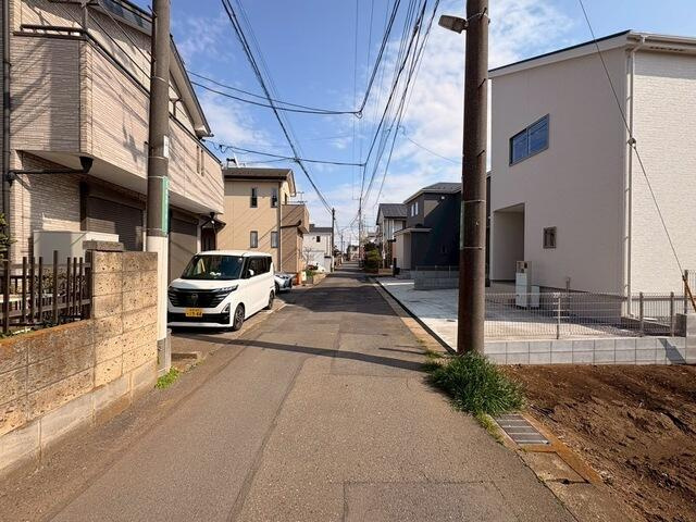 船橋馬込西２丁目　第１期の前面道路含む現地写真