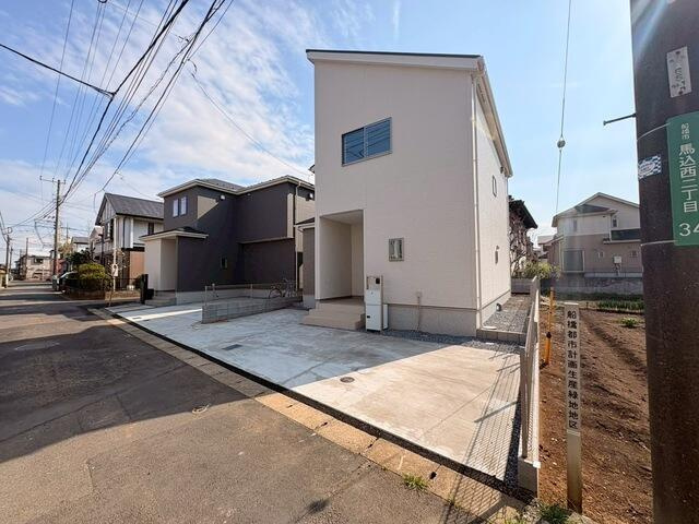 船橋馬込西２丁目　第１期の前面道路含む現地写真
