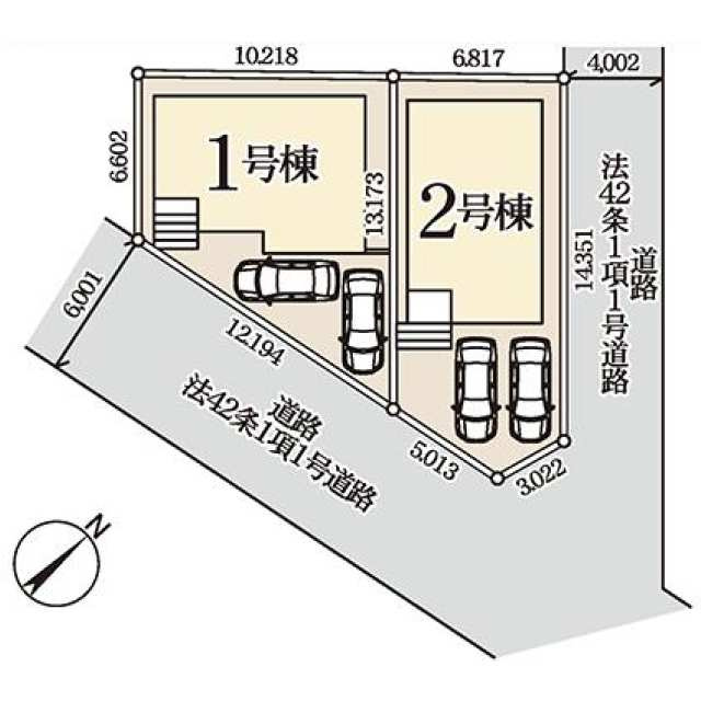 三咲８丁目の区画図