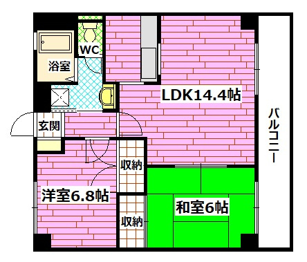 カサグランデⅠの間取り