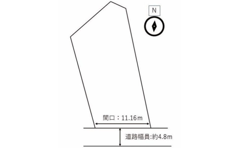 佐伯区五日市中央4丁目の土地図