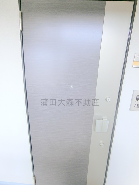 六郷土手分譲賃貸マンションの玄関