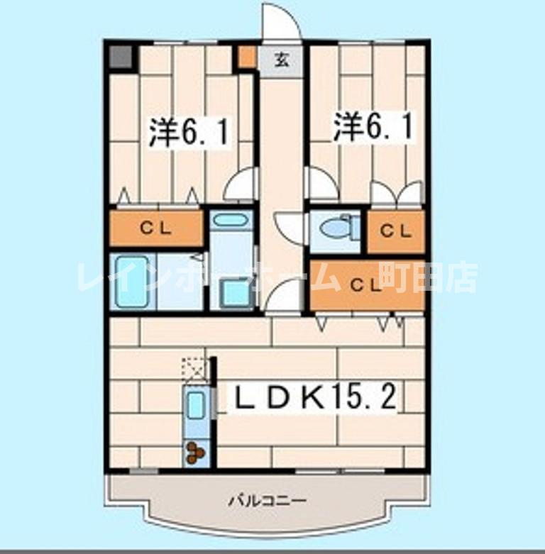 ニューシャルマン※初期費用分割あと払いサービス利用可能物件の間取り