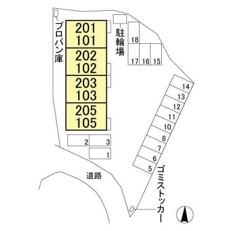 オペラハウス青柳　Ⅱの区画図|他社様掲載物件もまとめてご紹介、ご案内可能です(^^)/