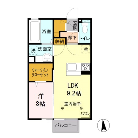 【間取り】 | ブラウ バウム Ｂ