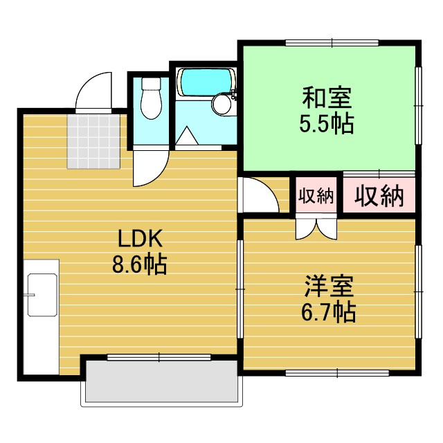 ウエストハイツの間取り