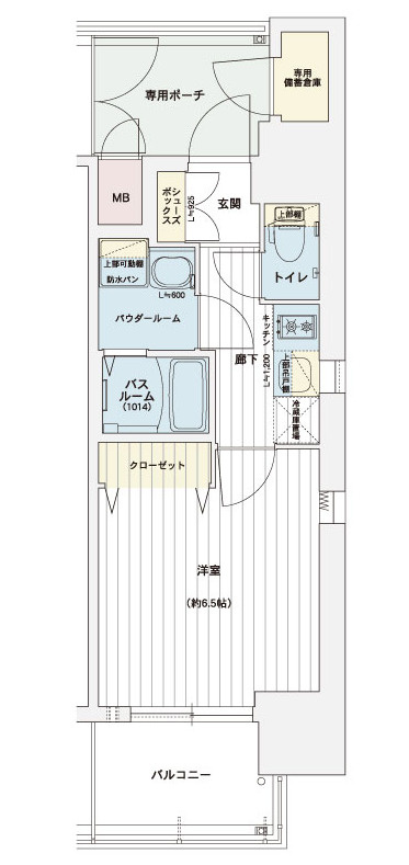 エステムコート名古屋黒川シャルマンの間取り