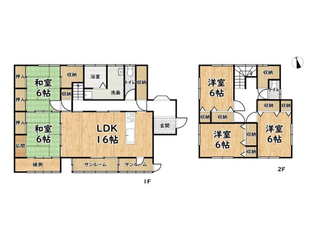 姫路市夢前町野畑/中古戸建の間取り