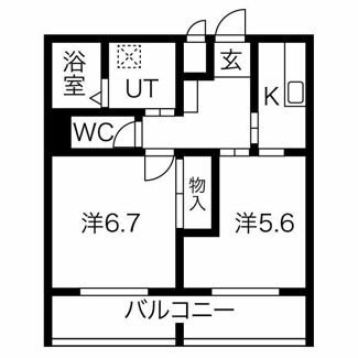 【間取り】 | メゾンドール永塚 | 間取りです。
