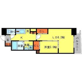 SERENiTE谷町croixの間取り|SERENiTE谷町croix（セレニテ谷町クロワ）　間取り