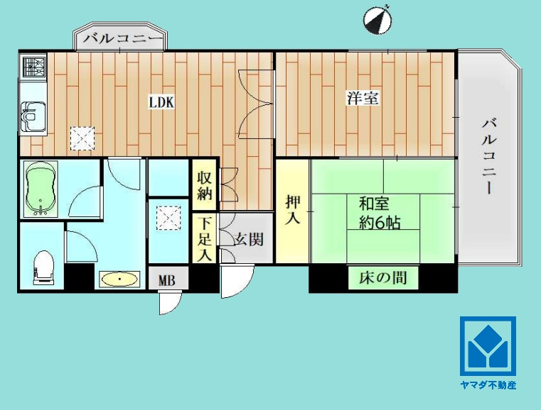 グランドハイツ甲陽園の間取り