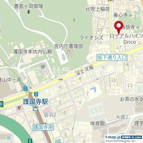 ｔｏｇｇｌｅ護国寺の地図| 