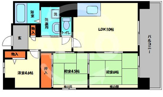 【間取り】 | メゾンドーム三軒家　三軒家西小学校 | メゾンドーム三軒家　間取り