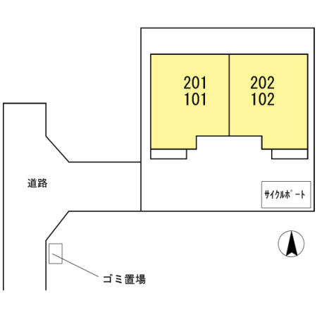 サニーウェル砧の区画図