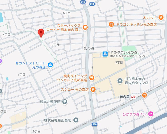 【地図】 | 光の森３丁目テナント