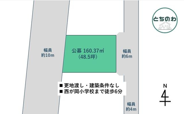 宇都宮市駒生町　160.37㎡　売地の土地図