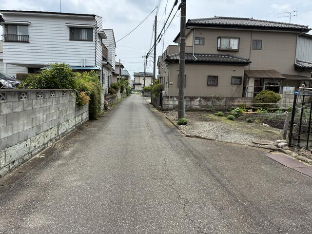 宇都宮市駒生町　160.37㎡　売地の周辺|東側前面道路
