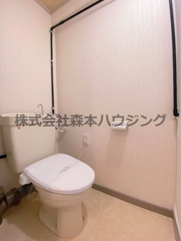 【トイレ】 | 　奥野マンション | 落ち着いたトイレです