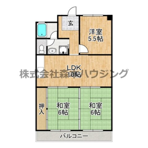 【間取り】 | 　奥野マンション