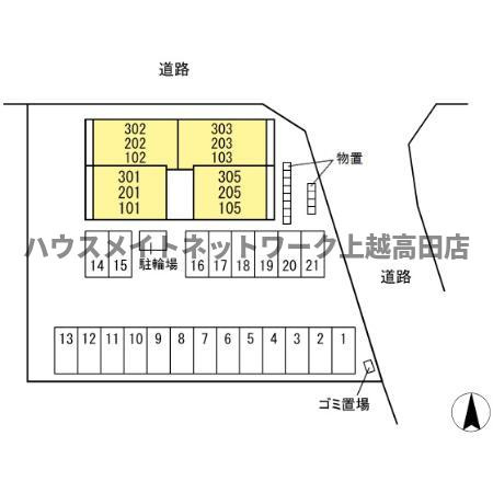 ピュア・リリアスⅢの区画図|配置図