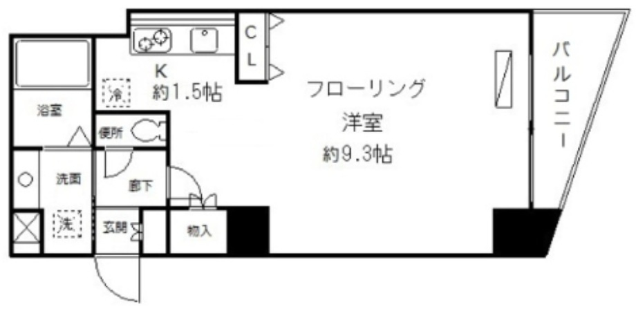 ドゥーエ青物横丁の間取り|間取りです。