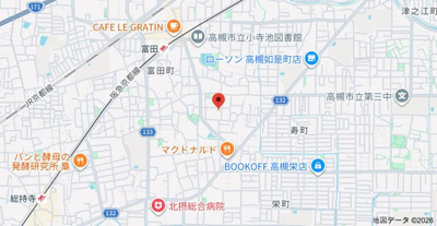 【地図】 | チャルテ高槻富田Ｂ棟