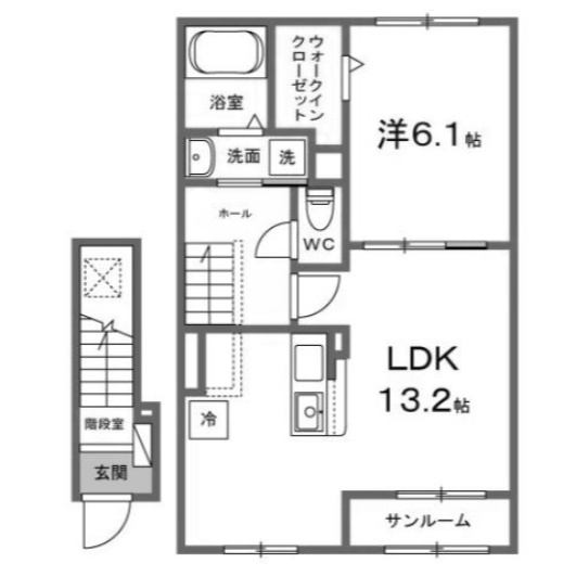 【間取り】 | ヒカルサ熊谷肥塚Ⅰ