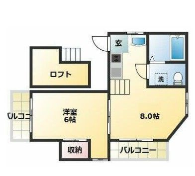 Ａｒｔｓ沼袋の間取り|間取りです。