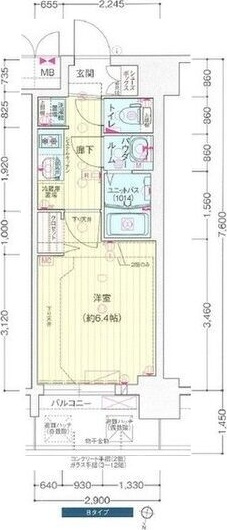 プレサンス西中島南方セレストの間取り