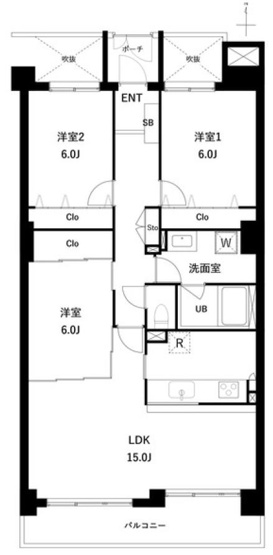【間取り】 | コートハウス千歳船橋