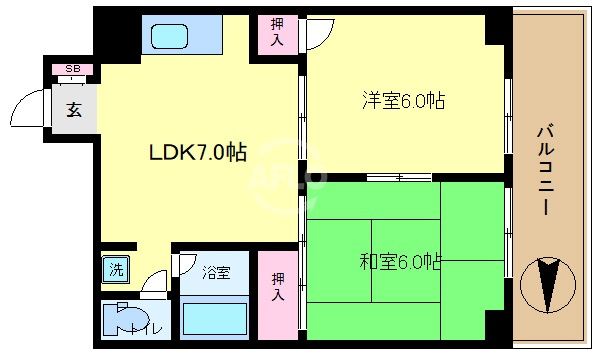 アークハイム川島の間取り|アークハイム川島　間取り