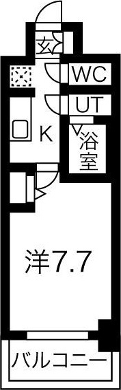 MJC大阪ラフィーネの間取り