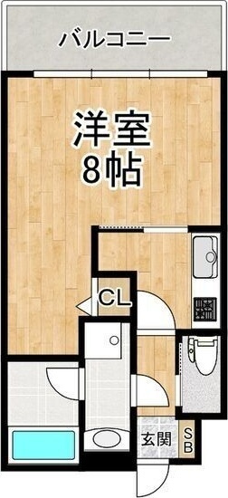 GROOVE西三国(旧:プレジオ西三国)の間取り