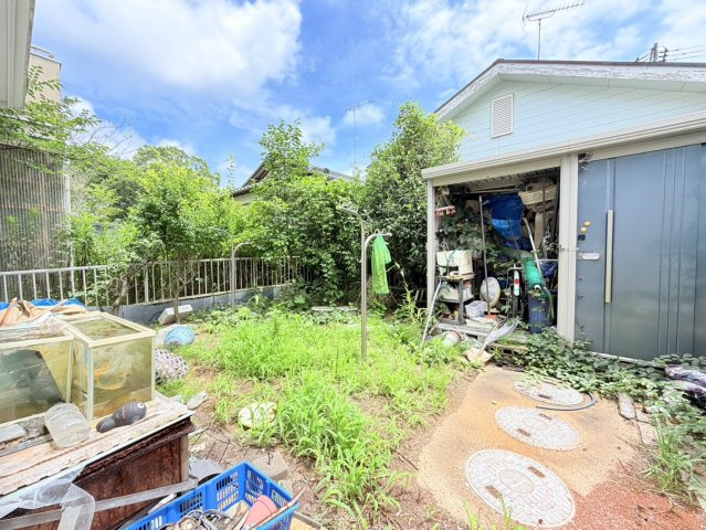 稲敷市蒲ヶ山中古物件の庭
