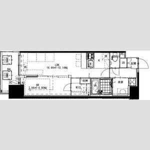Alivis桜川の間取り