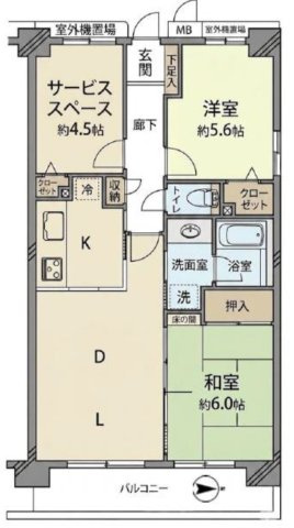 イトーピア流山の間取り