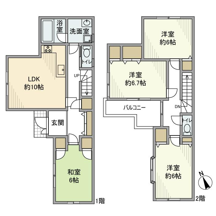 鳩ヶ谷本町戸建の間取り