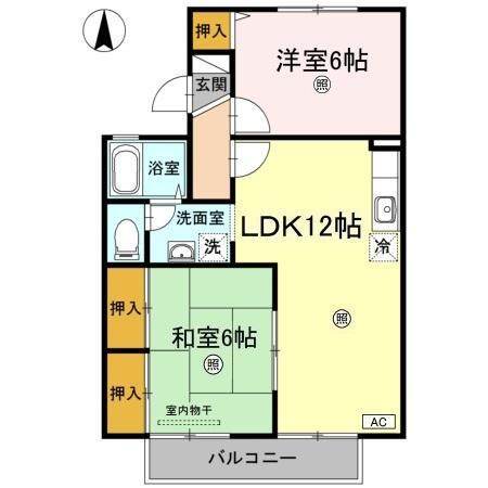 楠小路　B棟の間取り