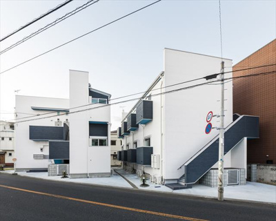 【外観】 | ソレイユ白旗 | 敷地内ごみ置き場　デザイナーズ