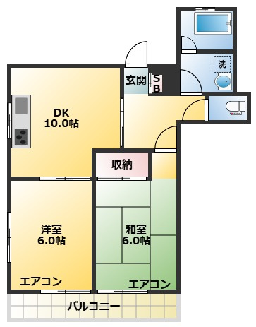 サンローズマンションの間取り