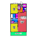 【間取り】 | Ｌａ　ｖｉｅ　Ｂｅｌｌｅの間取り