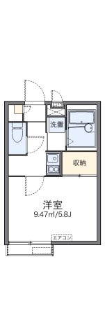 レオパレスベルサリーゼの間取り