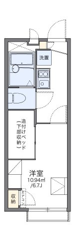 レオパレスＹＯＫＯＭＩＺＯⅡの間取り
